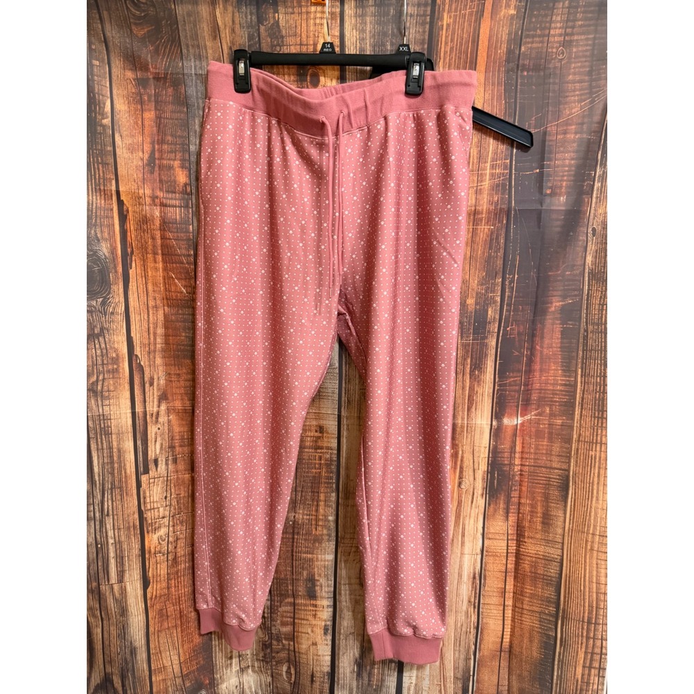 Con.Struct Lola Jogger Pants Pink Paw Print Best Friends Animal Society XL